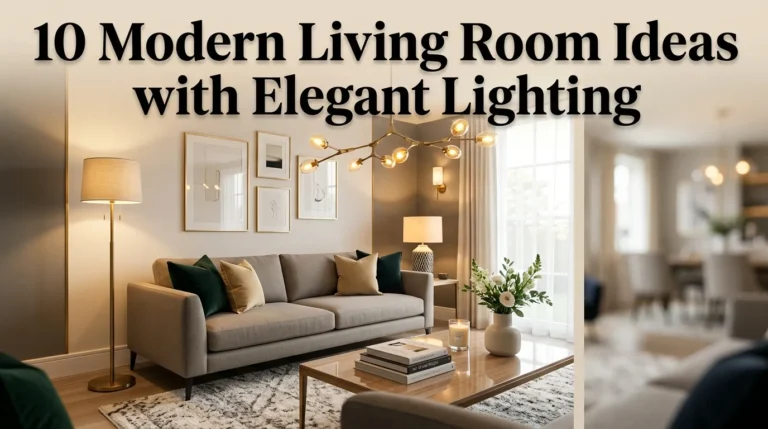 10 Modern Living Room Ideas with Elegant Lighting