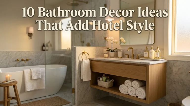 10 Bathroom Decor Ideas That Add Hotel Style