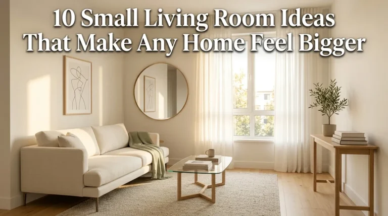 10 Small Living Room Ideas That Make Any Home Feel Bigger