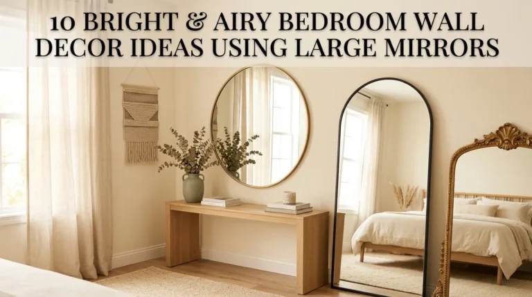 10 Bedroom Wall Decor Ideas Using Large Mirrors