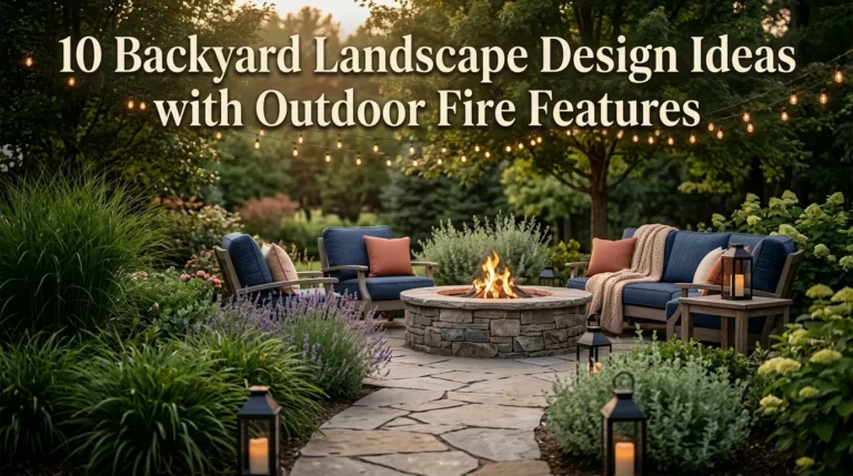 10 Backyard Landscape Design Ideas with Outdoor Fire Features