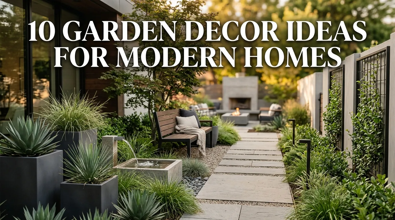 10 Garden Decor Ideas for Modern Homes