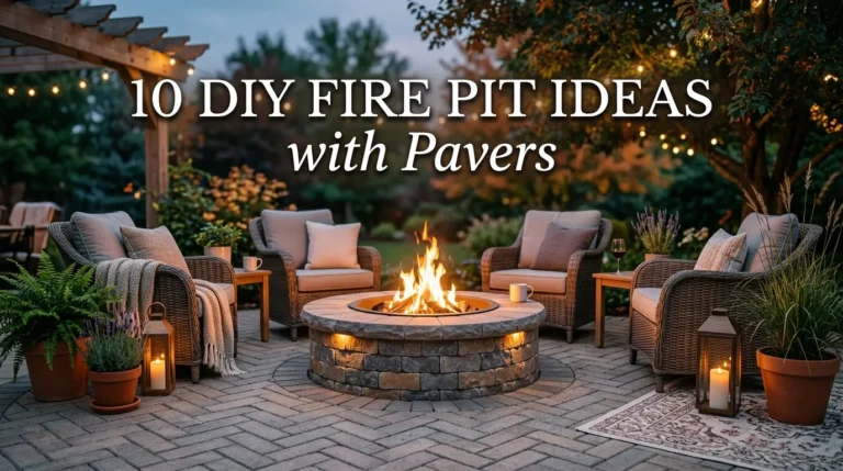 10 DIY Fire Pit Ideas with Pavers
