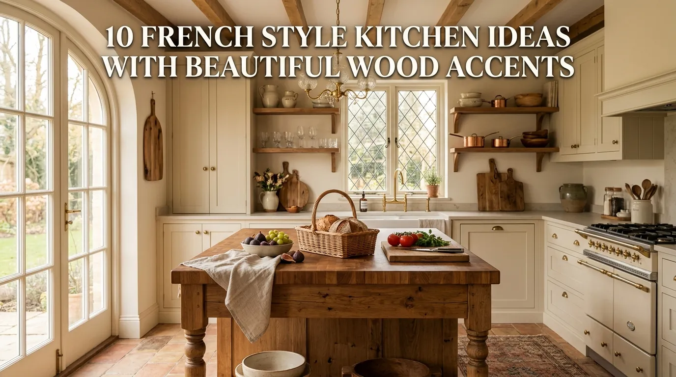 10 French Style Kitchen Ideas with Beautiful Wood Accents