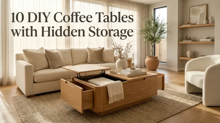 10 DIY Coffee Tables with Hidden Storage