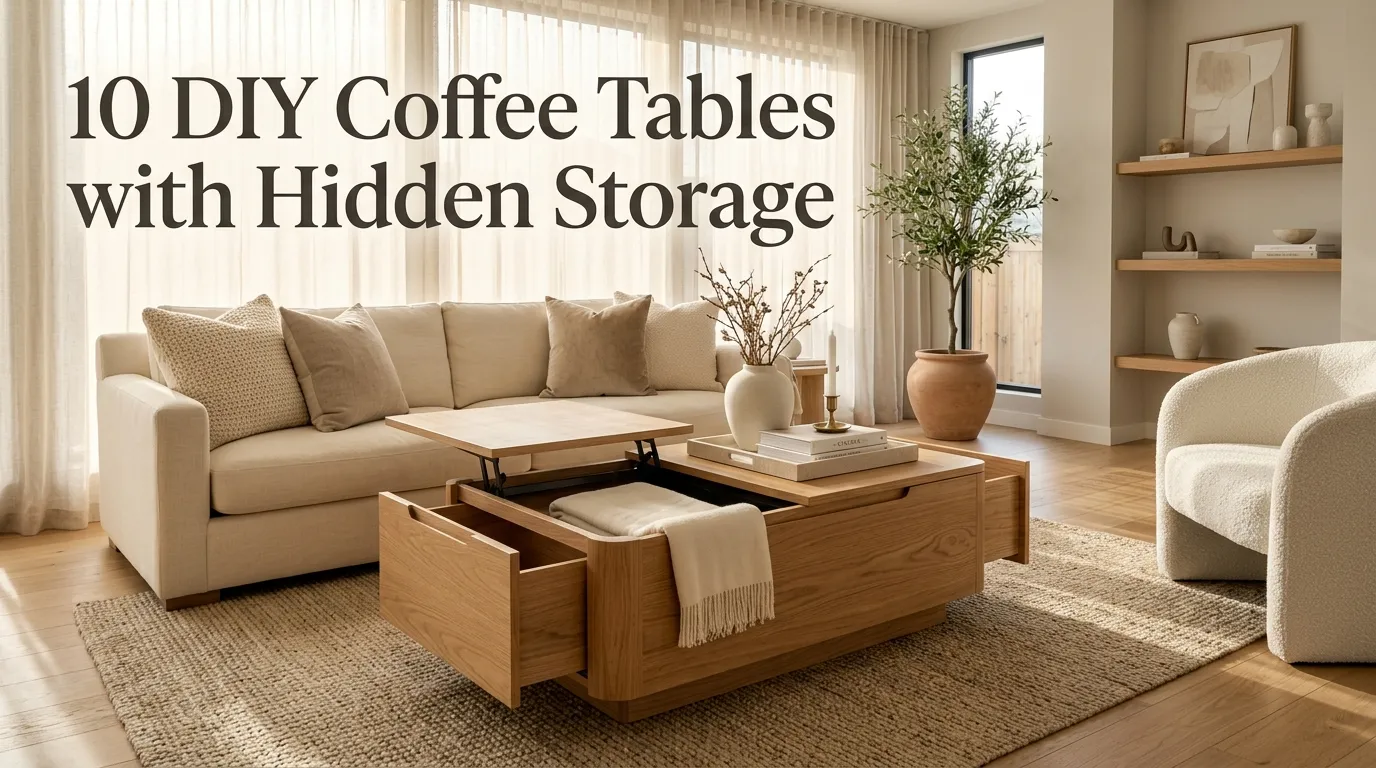 10 DIY Coffee Tables with Hidden Storage