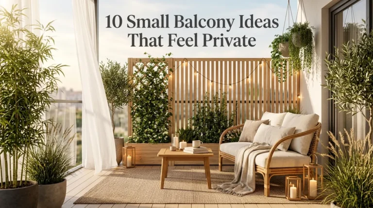 10 Small Balcony Ideas That Feel Private