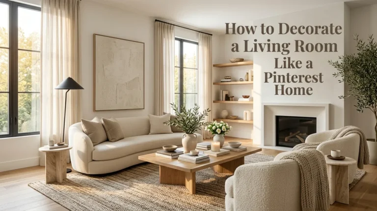How to Decorate a Living Room Like a Pinterest Home