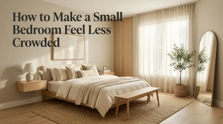 How to Make a Small Bedroom Feel Less Crowded