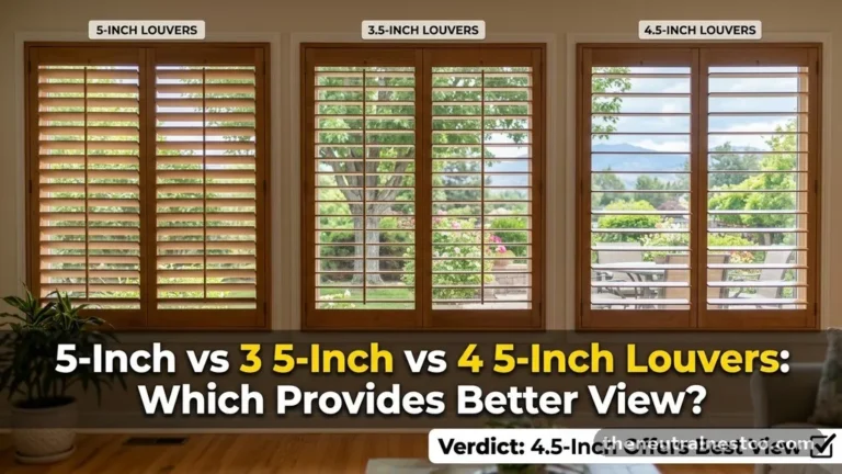2.5-Inch vs 3.5-Inch vs 4.5-Inch Louvers: Which Provides Better View?