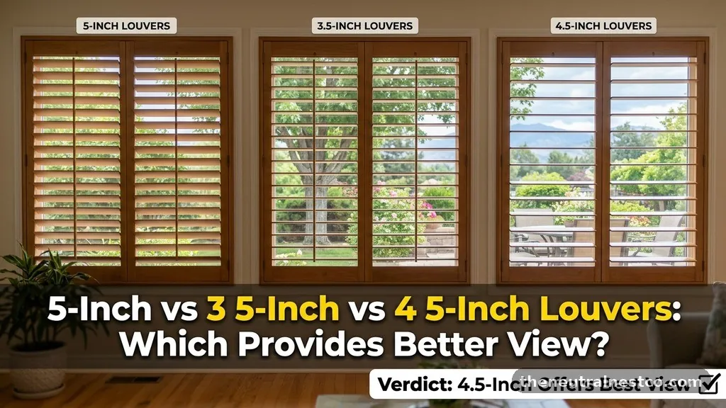 2.5-Inch vs 3.5-Inch vs 4.5-Inch Louvers: Which Provides Better View?