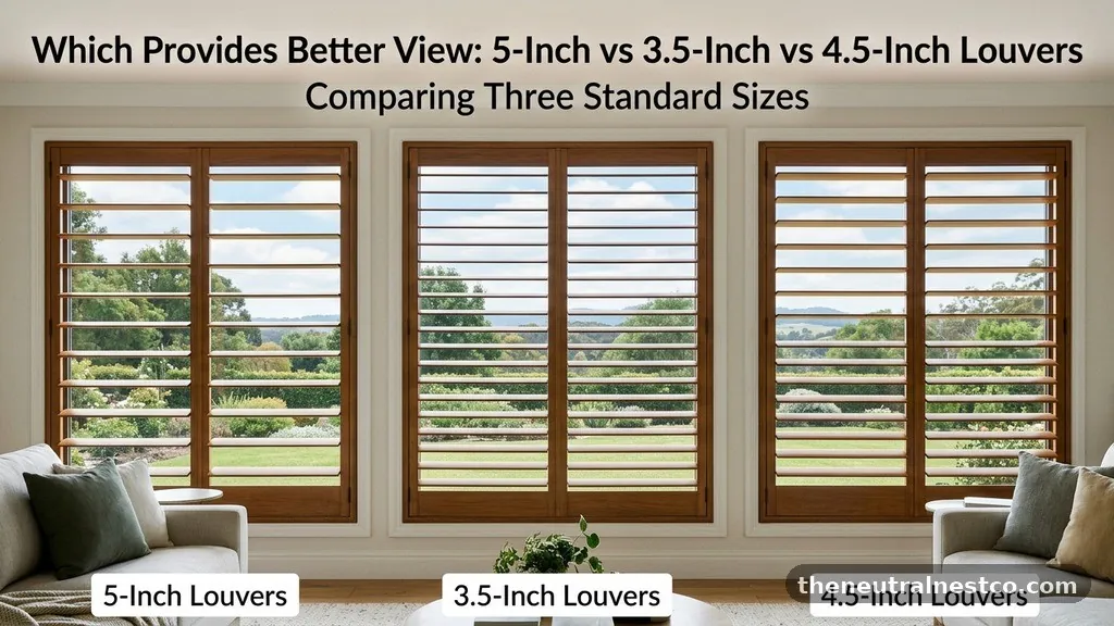 Comparing the Three Standard Sizes - 2.5-Inch vs 3.5-Inch vs 4.5-Inch Louvers: Which Provides Better View?