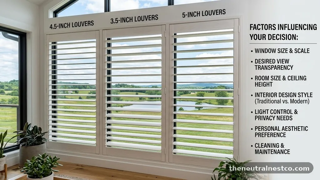 Factors Influencing Your Decision - 2.5-Inch vs 3.5-Inch vs 4.5-Inch Louvers: Which Provides Better View?