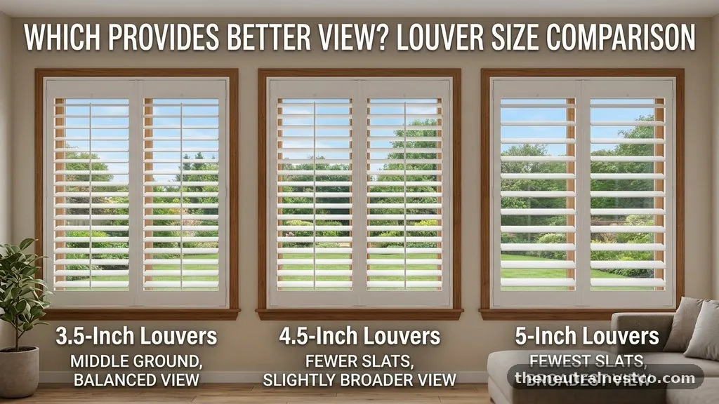 The 3.5-Inch Middle Ground - 2.5-Inch vs 3.5-Inch vs 4.5-Inch Louvers: Which Provides Better View?