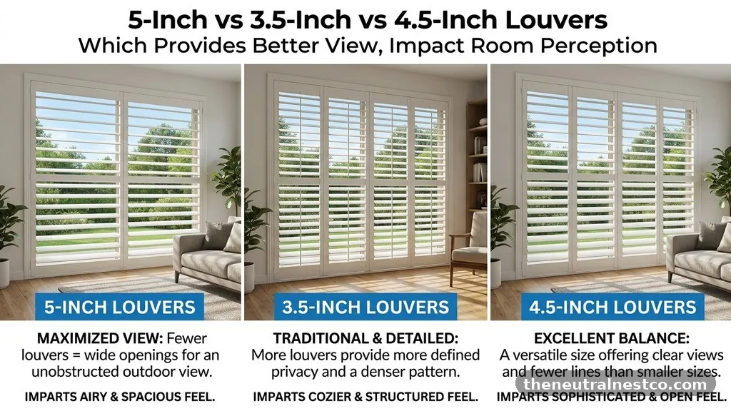 The Impact on Room Perception - 2.5-Inch vs 3.5-Inch vs 4.5-Inch Louvers: Which Provides Better View?