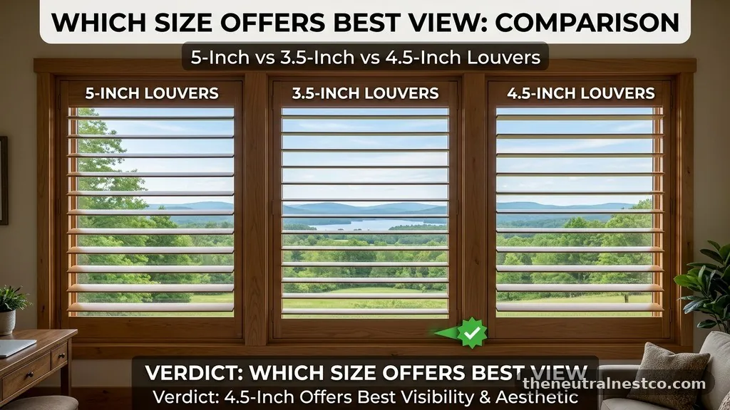 The Verdict: Which Size Offers the Best View? - 2.5-Inch vs 3.5-Inch vs 4.5-Inch Louvers: Which Provides Better View?